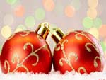 Sfondi Natale palline rosse